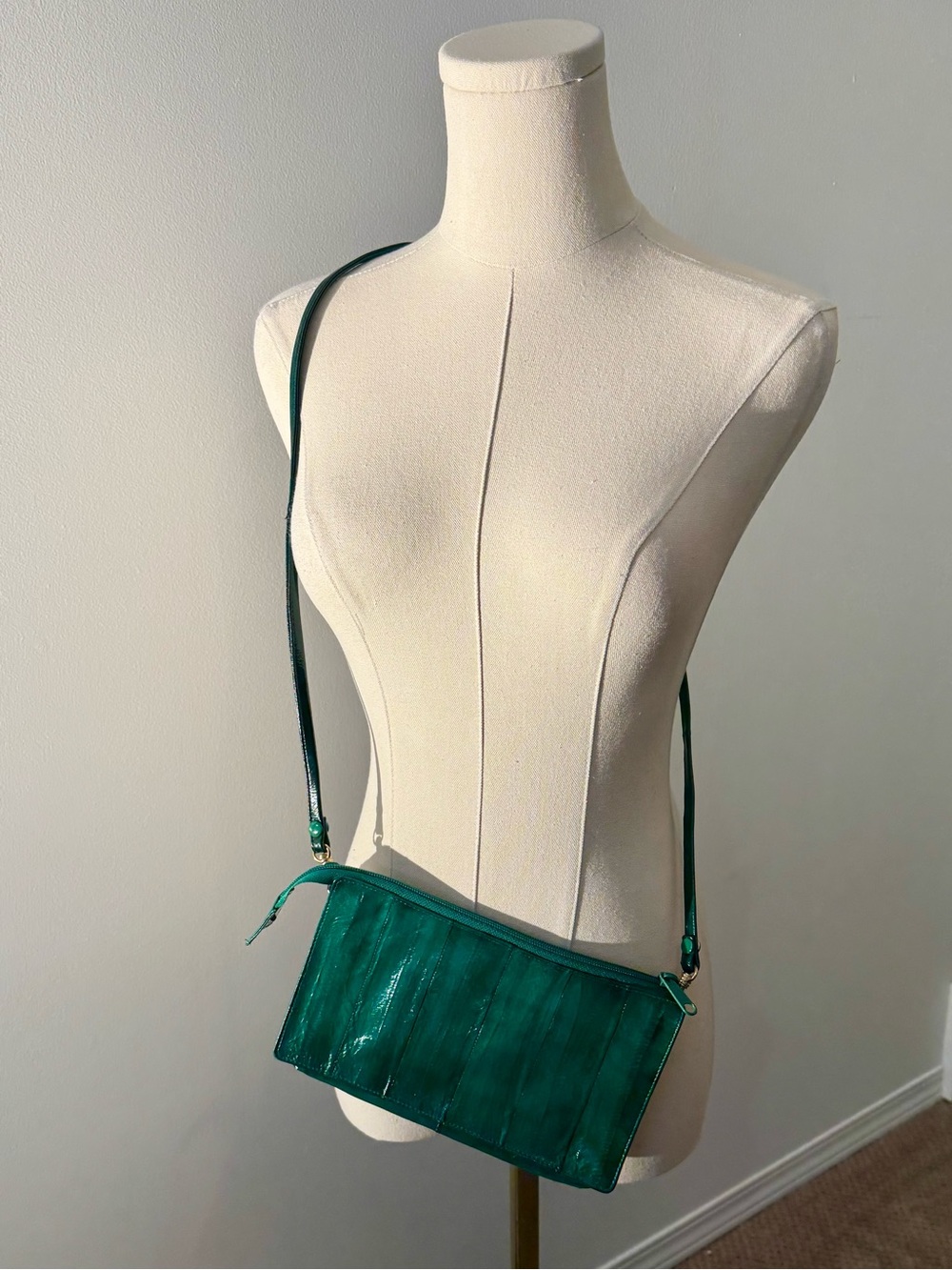Emerald Green Crossbody Shoulder Bag - Women